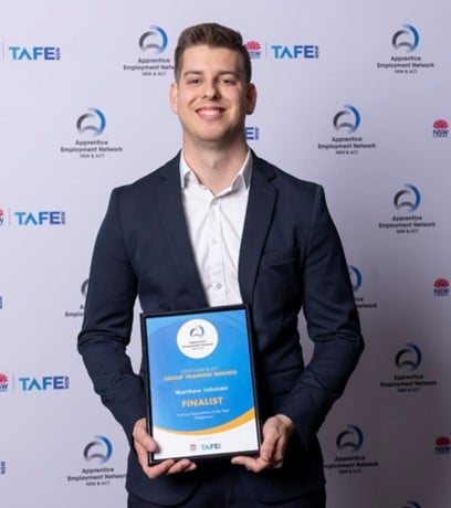 GBE Group Newcastle Electricians: Matthew Johnson – Finalist Apprentice Trainee of the Year Indigenous 2022