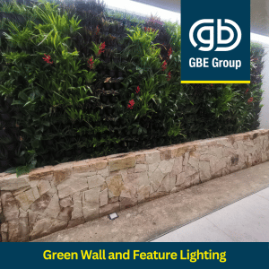 GBE Group Newcastle Electricians: Green Wall and Lighting Installation