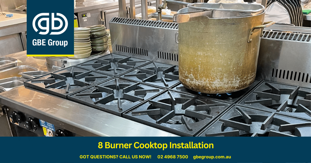 GBE Group Installs an 8 Burner Goldstein Cooktop GBE Group