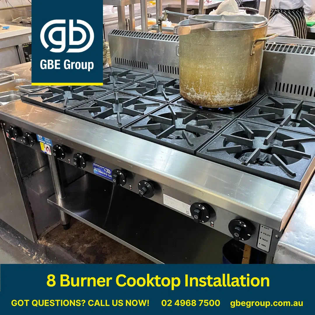GBE Group 8 Burner Cooktop Installation