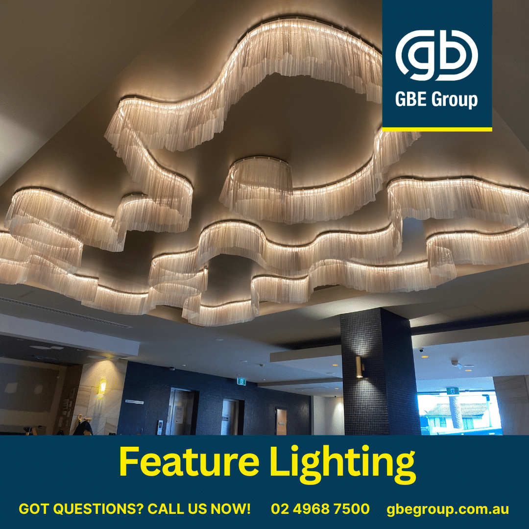 GBE Group Newcastle Electricians: Group Hang Down Feature Lighting