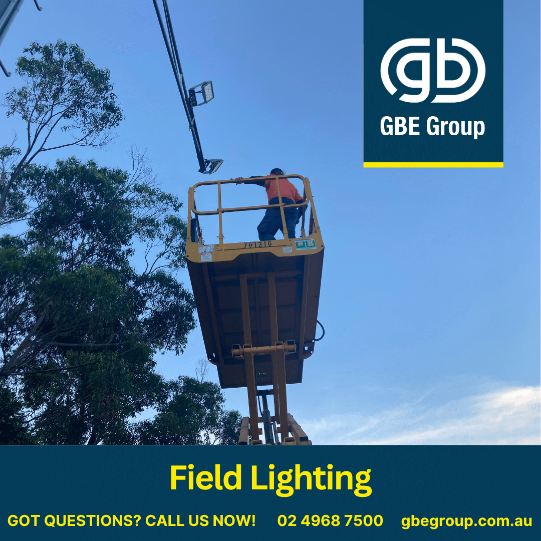 GBE Group Newcastle Electricians: Group Field Lighting Upgrades