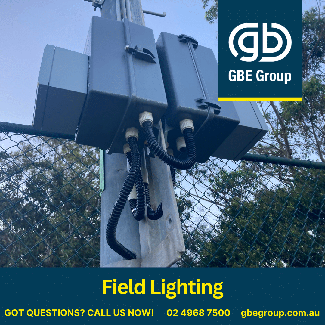 GBE Group Newcastle Electricians: Group Field Lighting Upgrades