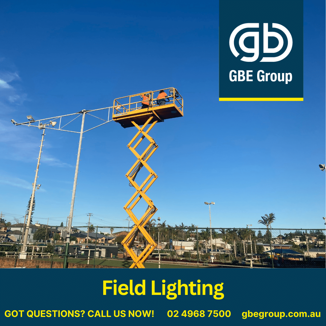 GBE Group Newcastle Electricians: Group Field Lighting Upgrades