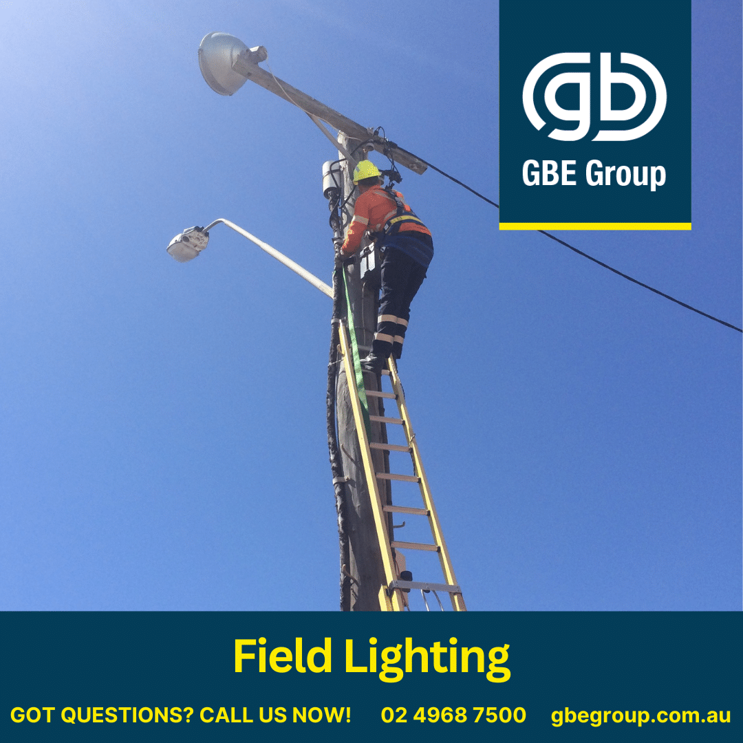 GBE Group Newcastle Electricians: Group Field Lighting Upgrades
