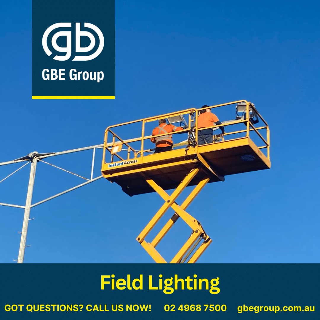 GBE Group Newcastle Electricians: Group Field Lighting Upgrades
