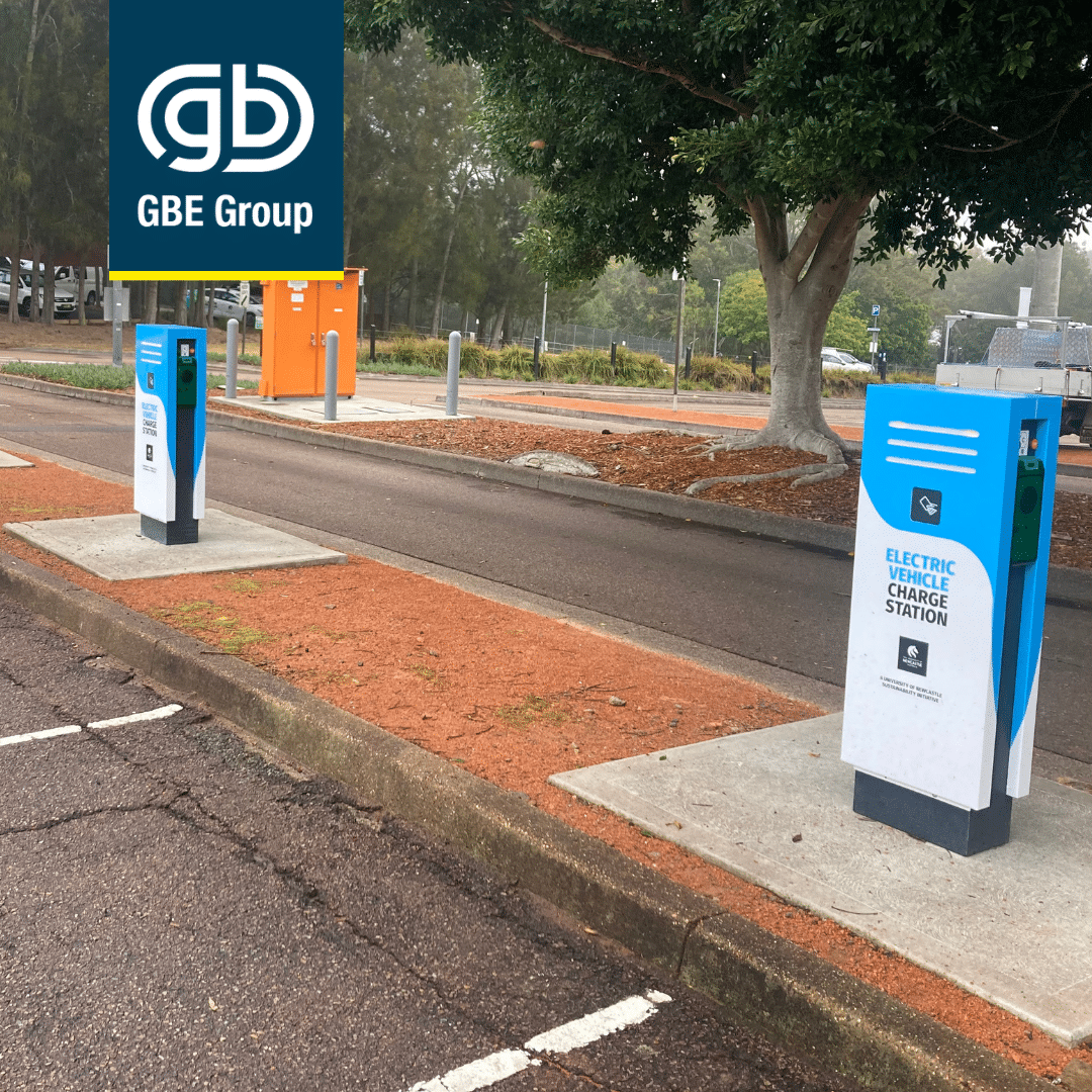 GBE Group Newcastle Electricians: Electric Vehicle Charging Station Callaghan Campus