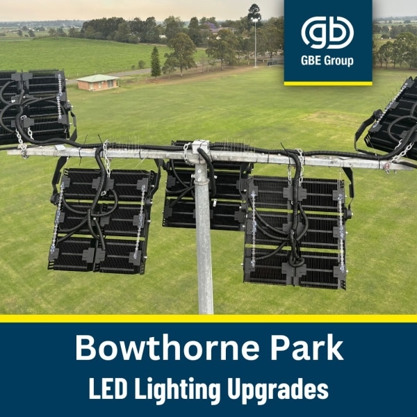 GBE Group Newcastle Electricians: Bowthorne Park Field Lighting Upgrades