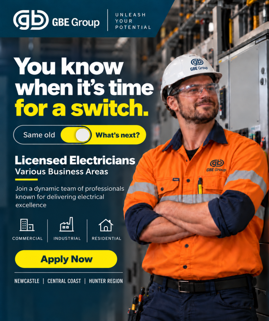 GBE Group Electrician Job Ad