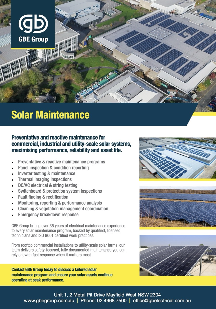solar mainenance brochure